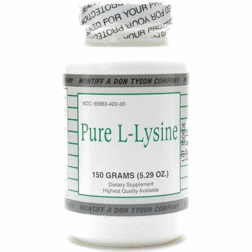 Montiff Pure L-Lysine Powder, 150 g, front of bottle