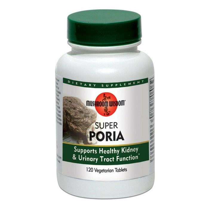 Mushroom Wisdom Super Poria, 120 vegetarian tablets, front of bottle