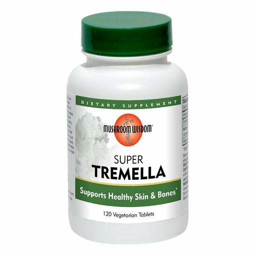Mushroom Wisdom Super Tremella, 120 vegetarian tablets, front of bottle