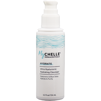 MyChelle Dermaceuticals Ultra Hyaluronic Cleanser, 4.2 fl oz, front of pump bottle