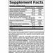 Natural Factors BioCoenzymated Active B Complex 60 capsules supplement facts label