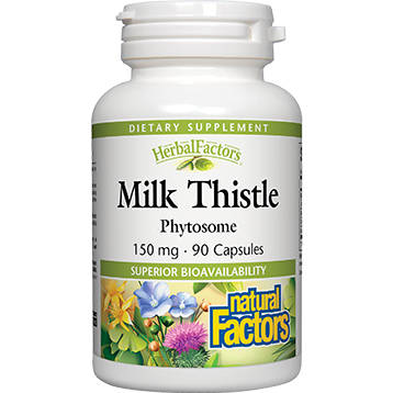 Natural Factors Milk Thistle Phytosome 150 mg, 90 capsules, front of bottle