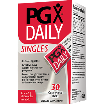 Natural Factors PGX Daily Singles, 30 sticks, front of box