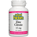 Natural Factors Zinc Citrate 15 mg, 90 tablets, front of bottle