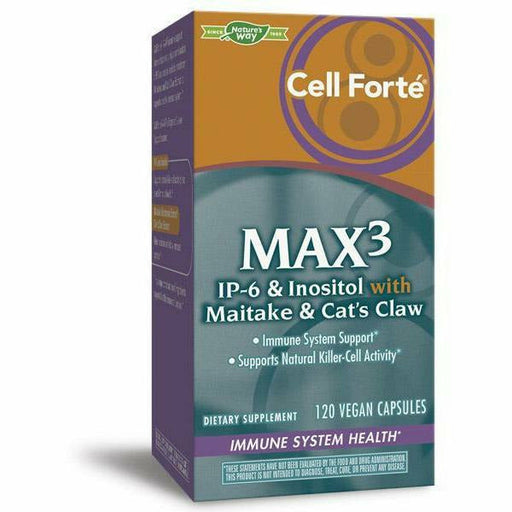 Nature's Way Cell Forte MAX3, 120 capsules, front of box