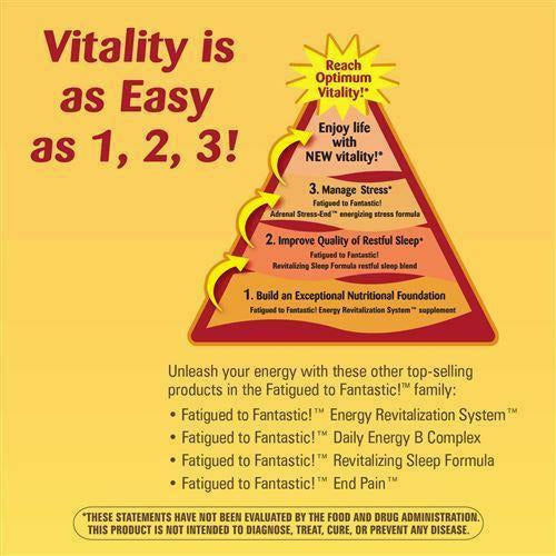 Nature's Way Fatigued/Fantastic Adrenal Stress 60 capsules label information panel 2