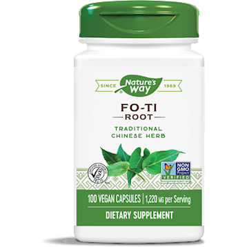 Nature's Way Fo-Ti Root 610 mg, 100 capsules, front of bottle