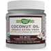 Nature's Way Organic Extra Virgin Coconut Oil, 16 oz, front of jar