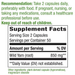 Nature's Way Wild Yam Root 425 mg 100 capsules supplement facts label