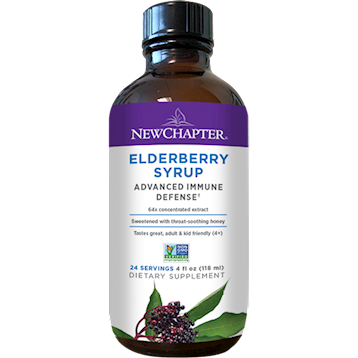 New Chapter Elderberry Syrup, 4 fl oz, front of bottle