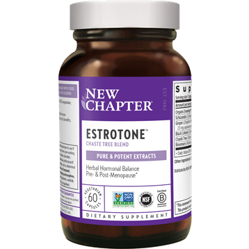 New Chapter Estrotone, 60 veg capsules, front of bottle