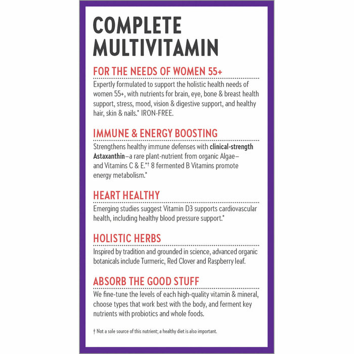 New Chapter Every Woman's One Daily 55+ Multivitamin description label