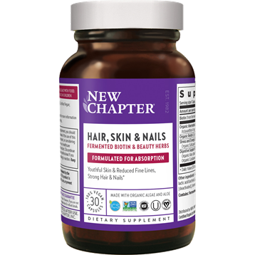 New Chapter Hair, Skin & Nails, 30 veg capsules, front of bottle