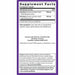 New Chapter Holy Basil Force 120 liquid veg capsules supplement facts label