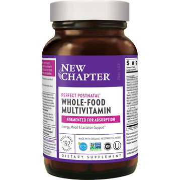 New Chapter Perfect Postnatal Multivitamin, 192 tablets, front of bottle