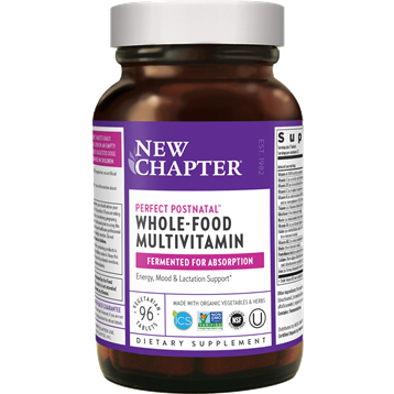 New Chapter Perfect Postnatal Multivitamin, 96 tablets, front of bottle
