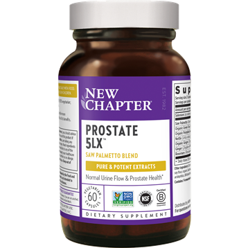 New Chapter Prostate 5LX, 60 liquid veg capsules, front of bottle