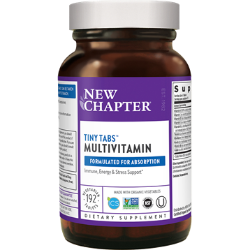 New Chapter Tiny Tabs Multivitamin, 192 tablets, front of bottle
