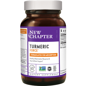 New Chapter Turmeric Force 400 mg, 60 liquid veg capsules, front of bottle