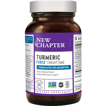 New Chapter Turmeric Force Nighttime, 60 veg capsules, front of bottle