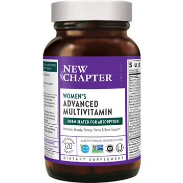 New Chapter Women's Advanced Multivitamin, 120 tablets, front of bottle