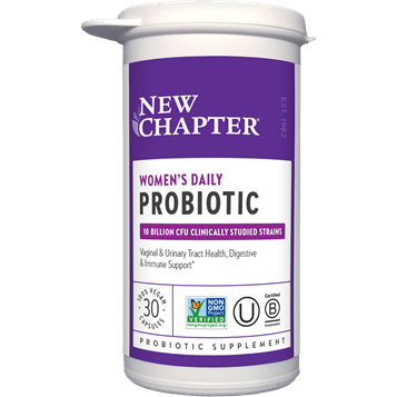 New Chapter Women's Daily Probiotic, 30 veg capsules, front of bottle