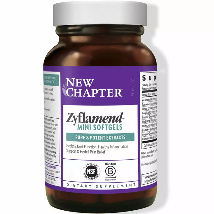 New Chapter Zyflamend Mini Softgels, 180 softgels, front of bottle