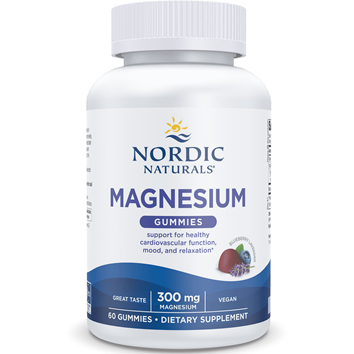 Nordic Naturals Magnesium Gummies 300 mg, 60 gummies, front of bottle