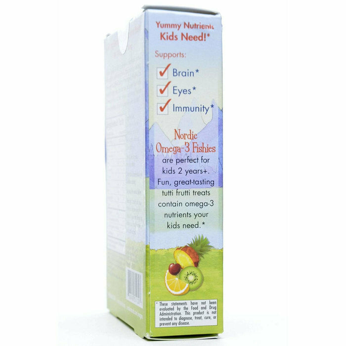 Nordic Naturals Nordic Omega-3 Fishies 36 chews label information panel