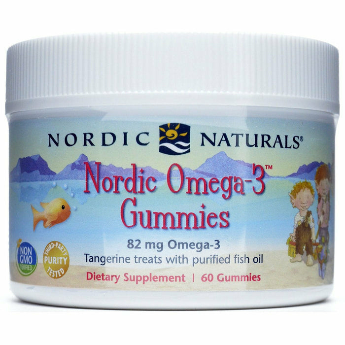 Nordic Naturals Nordic Omega-3 Gummies, 60 gummies, front of jar