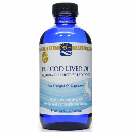 Nordic Naturals Pet Cod Liver Oil, 8 fl oz, front of bottle