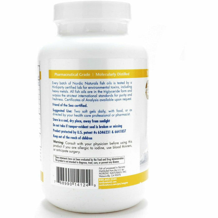 Product label image of ProOmega D 1000 mg 180 gels by Nordic Naturals