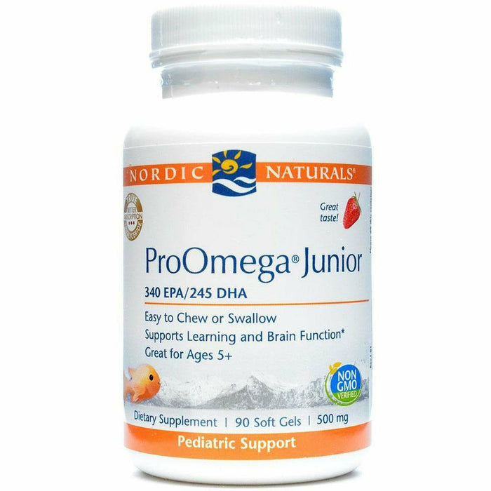 Nordic Naturals, ProOmega Junior Strawberry 500mg 90 gel