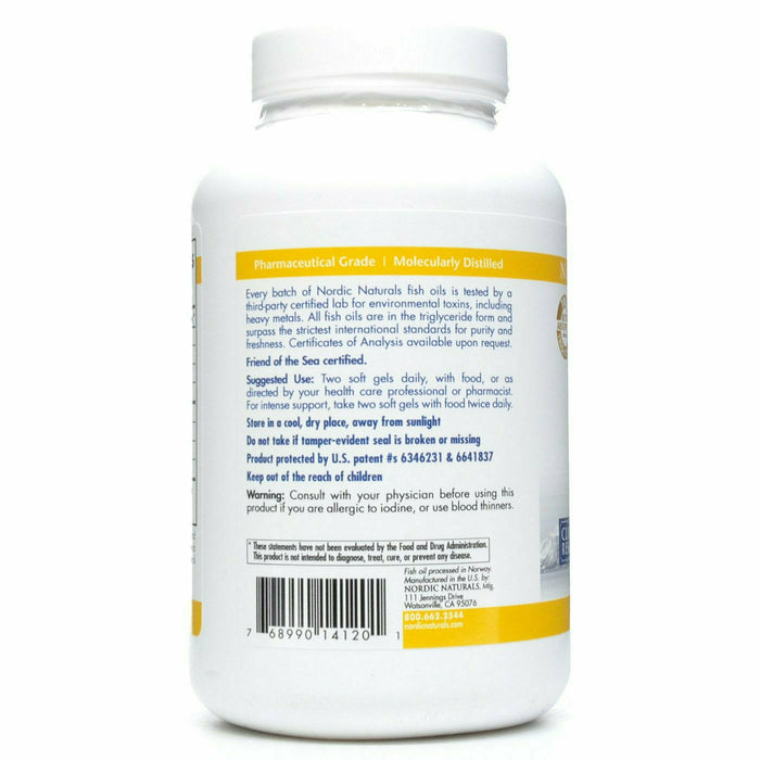 Nordic Naturals, ProOmega Lemon 1000 mg 180 gels Suggested Use
