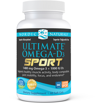 Nordic Naturals, Ultimate Omega-D3 Sport 60 softgels
