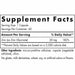 Nordic Naturals Zinc Glycinate 20 mg 60 capsules supplement facts label