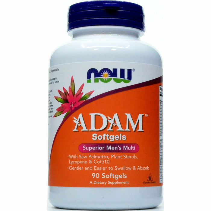 NOW Adam Men's Multi, 90 softgels, front of bottle
