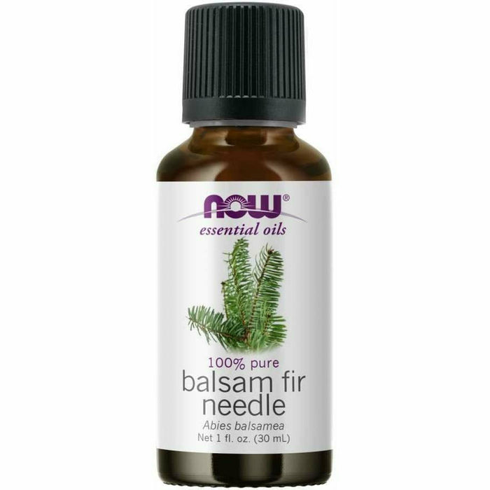 NOW Balsam Fir Needle Oil, 1 oz, front of bottle