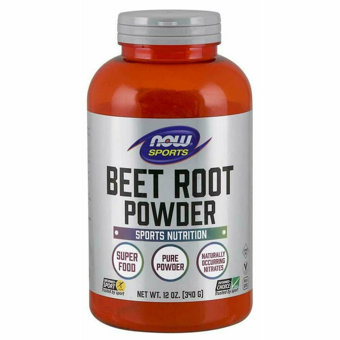 NOW Beet Root Powder, 36 servings, front of jar