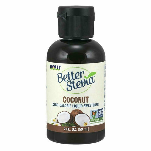 NOW Better Stevia Coconut, 2 oz, front of bottle