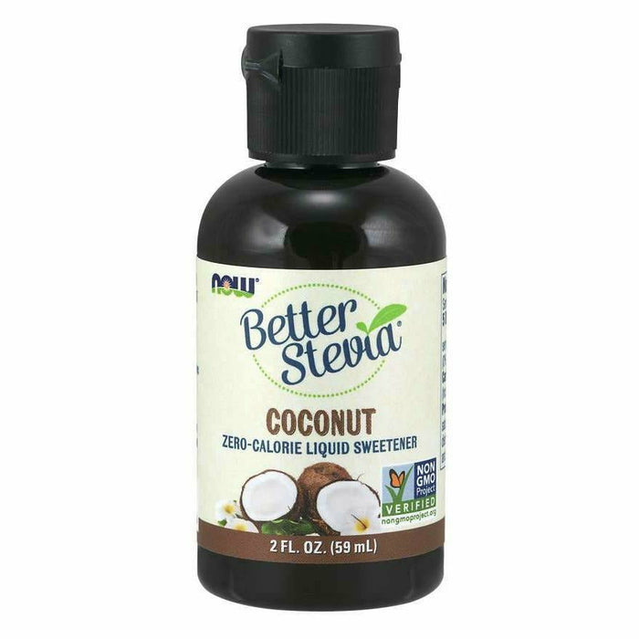 NOW Better Stevia Coconut, 2 oz, front of bottle