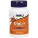 NOW Biotin 1000 mcg, 100 capsules, front of bottle