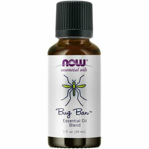 NOW Bug Ban Essential Oil Blend, 1 fl oz, front of bottle