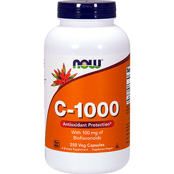 NOW C-1000, 250 veg capsules, front of bottle