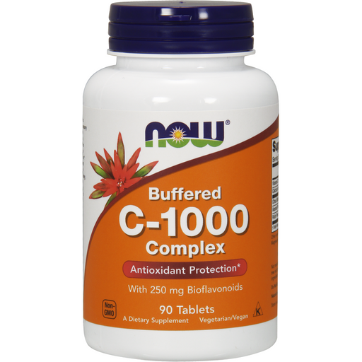 NOW C-1000 (Buffered C), 90 tablets, front of bottle
