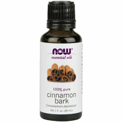 NOW Cinnamon Bark Oil, 1 oz, front of bottle