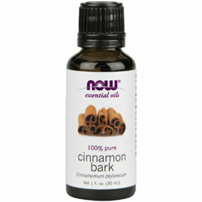 NOW Cinnamon Bark Oil, 1 oz, front of bottle