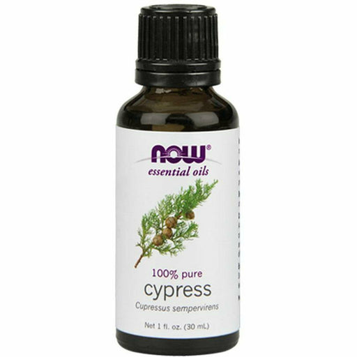 NOW Cypress Oil, 1 oz, front of bottle