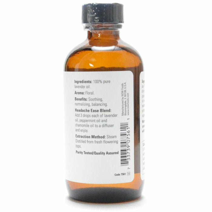 NOW Eucalyptus Oil 4 oz back label