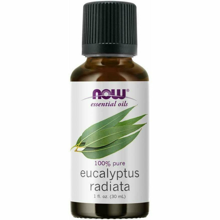 NOW Eucalyptus Radiata, 1 fl oz, front of bottle